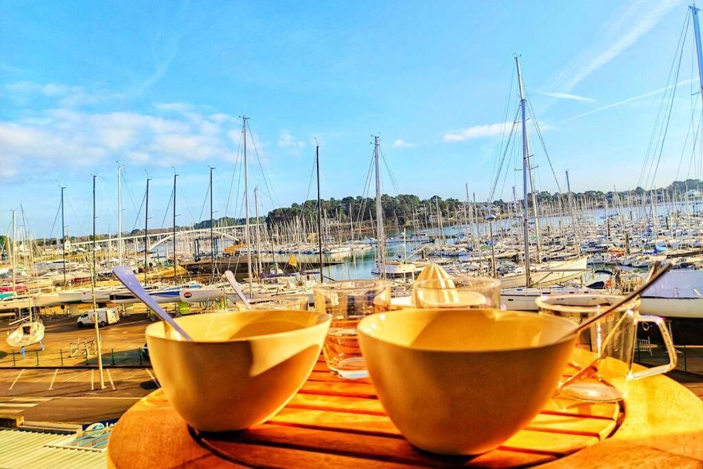 Les Balcons de La Trinité - Vue sur mer et le port Exterior foto